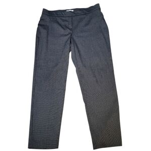 89th & Madison Women's Gray Plaid Stretch Tapered Dress Pants - Size L